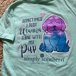 Simply Southern Girls Short Sleeve Pocket Tee